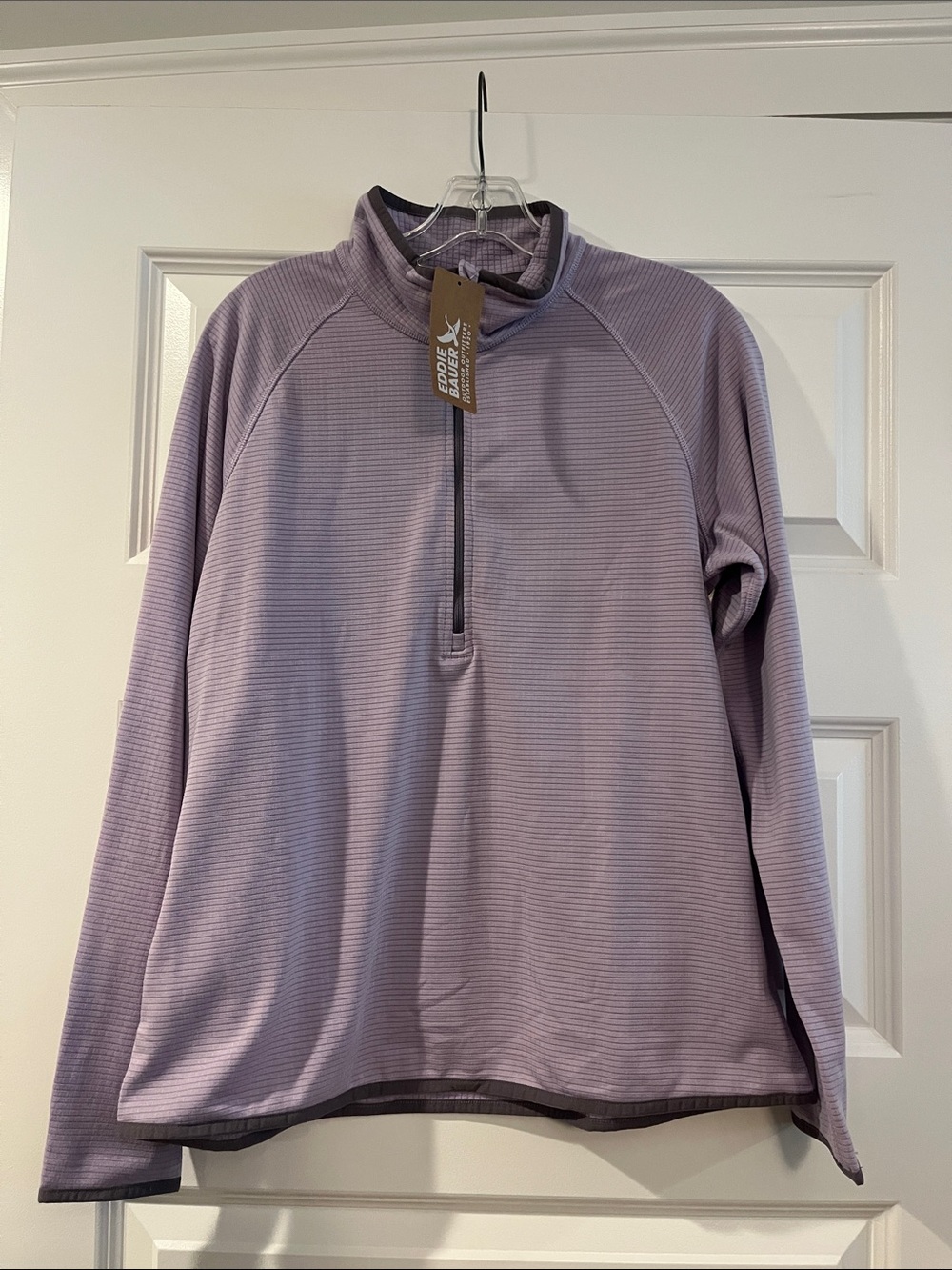 Eddie Bauer activator grid quarter zip Iris purple NEW NWT - Picture 1 of 5